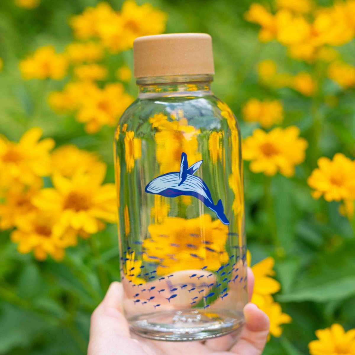 CARRY BOTTLES Glasflasche "Ocean Lover" | 0,4 l