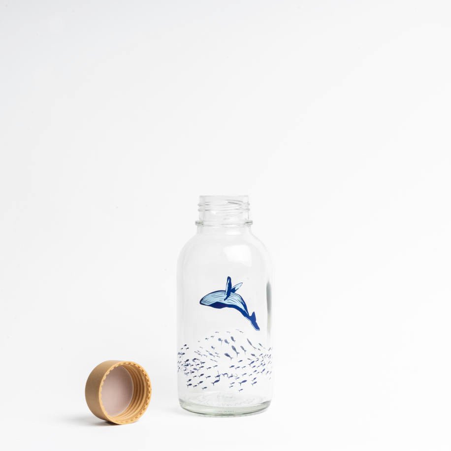 CARRY BOTTLES Glasflasche "Ocean Lover" | 0,4 l