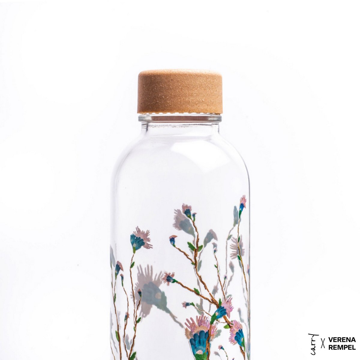 CARRY BOTTLES Glasflasche mit Verschluss "Hanami" | 0,7 l