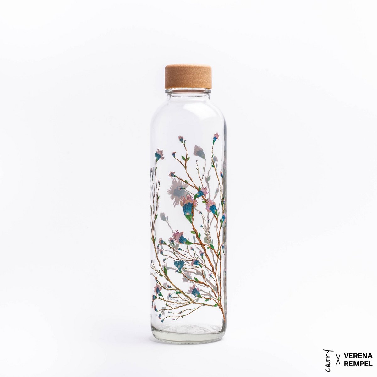 CARRY BOTTLES Glasflasche mit Verschluss "Hanami" | 0,7 l