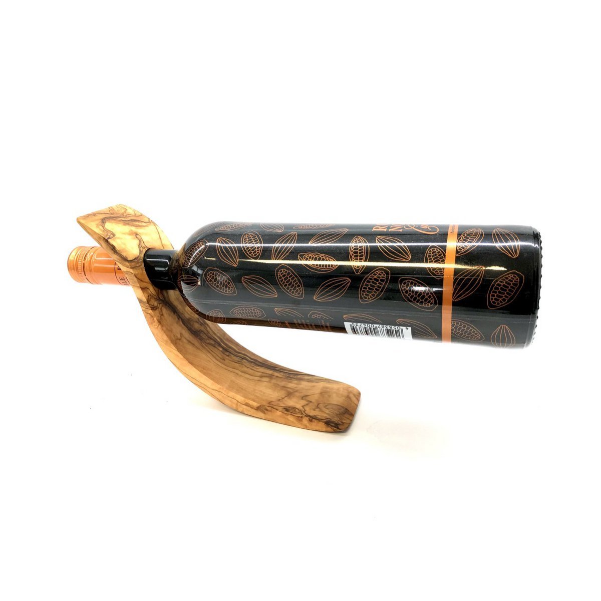 OLIVENHOLZ ERLEBEN Weinflaschenhalter "Welle"
