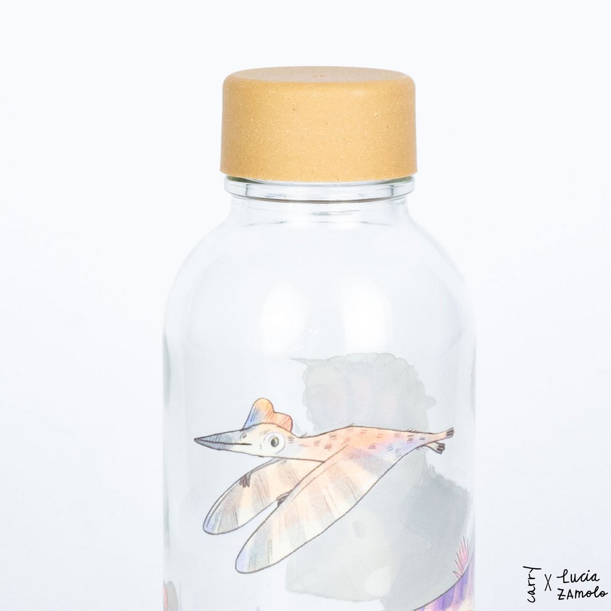 CARRY BOTTLES Glasfalsche "Little Dino" | 0,4 l