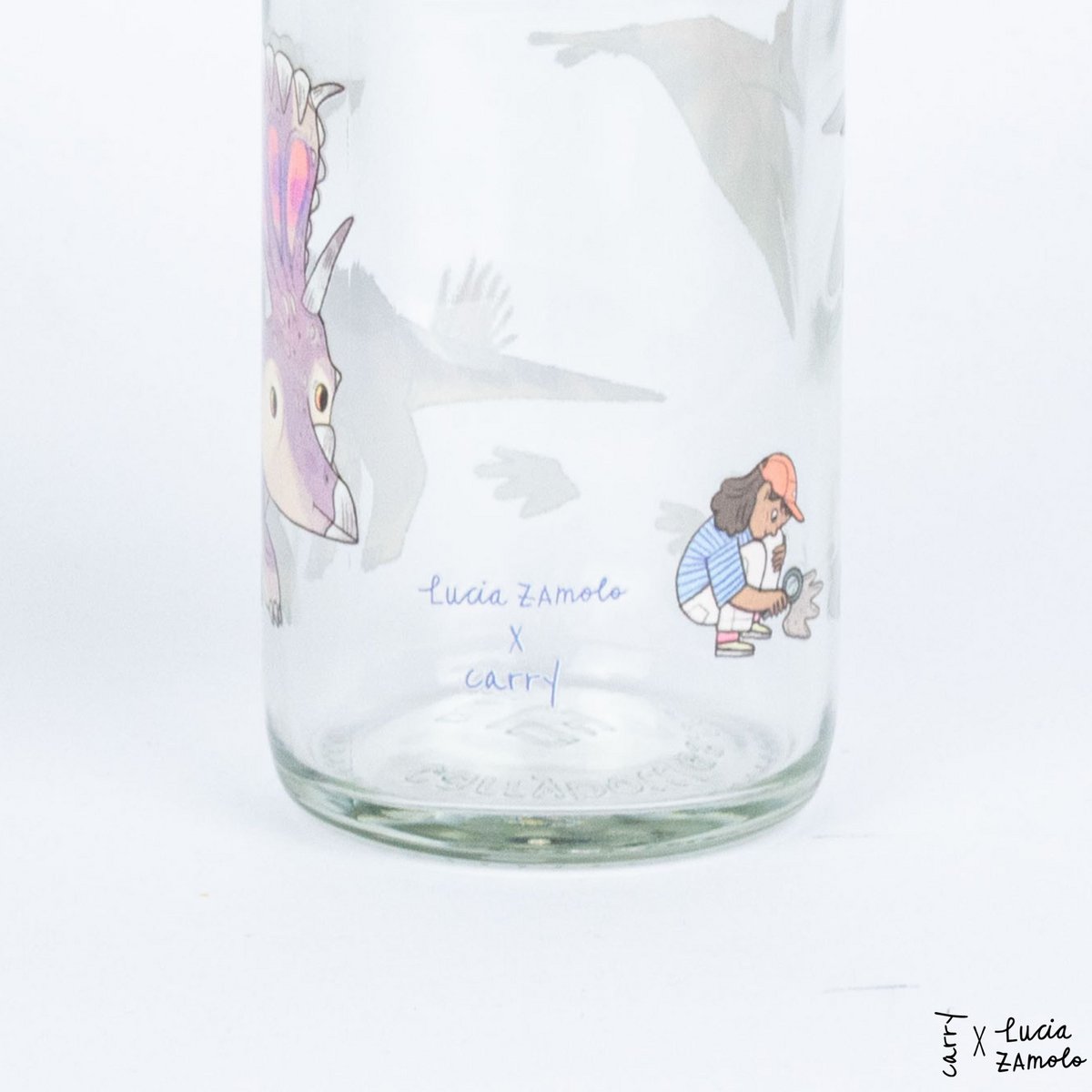 CARRY BOTTLES Glasfalsche "Little Dino" | 0,4 l