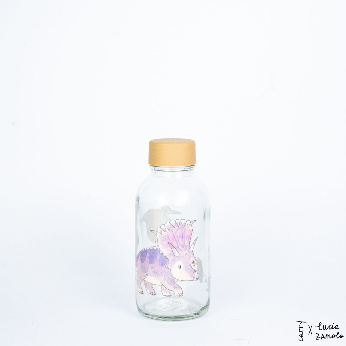 CARRY BOTTLES Glasfalsche "Little Dino"  | 0,4 l