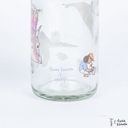 CARRY BOTTLES Glasfalsche "Little Dino"  | 0,4 l